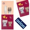 Orion vaikų stalo įrankių laikiklis su kačiukais 21x9 cm