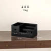 Stalo reikmenų dėklas su 2 stalčiais ir 7 skyriais, juodas, 33 × 20,5 × 15,5 cm