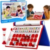 Lean Toys Stalo žaidimas (raudona, mėlyna, balta)