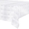 Excellent Houseware Balta staltiesė 220x150 cm, atspari dėmėms