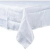 Excellent Houseware Kalėdinė staltiesė 220x150 cm - Atspari dėmėms - Baltas su sidabru