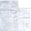 Excellent Houseware Kalėdinė staltiesė 220x150 cm - Atspari dėmėms - Baltas su sidabru