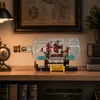 Lean Toys Statybinių kaladėlių rinkinys rudos spalvos 885 vnt.