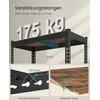 SONGMICS sunkiųjų krovinių lentynos su 5 lentynomis 45 x 90 x 180 cm, vintage rudos spalvos