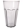 Stiklinė gėrimams 700 ml, skaidri su juodu atspalviu, 10 × 10 × 16 cm