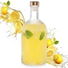 Stiklinė gertuvė su kamščiu, skaidri, 500 ml