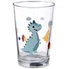 Stiklinė su dinozaurų raštu, skaidri, 200 ml