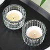 KOOPMAN Home Styling Collection Žvakių laikikliai Stikliniai 5,7 cm 2 vnt.