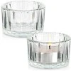 KOOPMAN Home Styling Collection Žvakių laikikliai Stikliniai 5,7 cm 2 vnt.