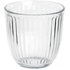 Stiklinės 260 ml, rievėtos, skaidrios, 8,5 × 8,5 × 8,5 cm, 6 vnt.