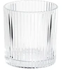 Stiklinės iš rantuoto stiklo, 280 ml, 8,5 × 8,5 × 9 cm, 6 vnt.