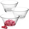 Excellent Houseware Stikliniai dubenėlių rinkinys 3 vnt. 300 ml, 11,5 cm