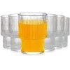 Stiklinės Vilde 190 ml, 6 vnt., reljefinio stiklo