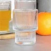 Stiklinės Vilde 190 ml, 6 vnt., reljefinio stiklo