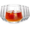 Stiklinės Vilde 350 ml, 6 vnt. iš rifliuoto stiklo