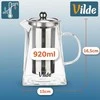 Stiklinis arbatinukas su nerūdijančio plieno sieteliu Vilde 920 ml