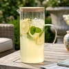 Kadax Stiklinis ąsotis su bambukiniu dangteliu, 1,4 l, 16 × 10 × 22 cm
