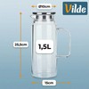 Stiklinis ąsotis su dangčiu 1,5 l