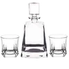 Stiklinių rinkinys, 750 ml + 2 × 300 ml, skaidrus, 14 × 8,5 × 26,5 cm / 9 × 9 × 9,5 cm, 3 dalių