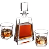 Stiklinių rinkinys, 750 ml + 2 × 300 ml, skaidrus, 14 × 8,5 × 26,5 cm / 9 × 9 × 9,5 cm, 3 dalių