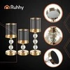 Candlestick - lantern set 3 pcs auksinis Ruhhy 26487