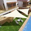 MultiGarden Stogelis nuo saulės su vandeniui atspariu baldakimu 5x5x5 m ModernHome - smėlio spalvos