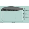 Sulankstomas paviljonas 3 x 3 m