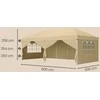 Songmics Sulankstomas paviljonas 6 x 3 m
