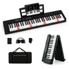 Sulankstomas pianinas 61 klavišų juodas