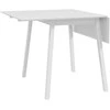 HOMCOM sulankstomas valgomojo stalas, virtuvinis stalas 2-4 asmenims, sulankstomas stalas, medinis valgomojo stalas, mažoms erdvėms, 110 x 86 x 75 cm, baltas