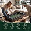 Sulankstomas stalo futbolo stalas su rezultatų skaitikliu, juodas, 69 x 60 x 71 cm