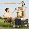 Sulankstomas vežimėlis juodas