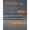 Songmics Feandrea Šuns gultas su paaukštintais kraštais 120 x 90 x 30 cm šviesiai pilkos spalvos