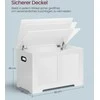 Vasagle Sitzbank mit Stauraum Vintage-Stil vintagebraun