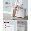 Vasagle Sitzbank mit Stauraum Vintage-Stil vintagebraun