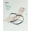 Songmics Supamas gultas 151 x 56,2 x 97,3 cm