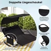 Sūpuoklinis gultas juodas 2 vietų