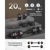 Songmics Svarmenų rinkinys 20 kg juoda