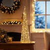 Dekoratyvinė Kalėdų eglutė su šviesa 60 LED 60 cm - Auksinė