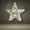 Šviečianti žvaigždė LED 30 cm - žalia plastikas