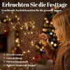 Šviečiantis elnio ir rogių rinkinys, 175 LED, 8 apšvietimo režimai, rudas, 82 × 32 × 120 cm ir 45 × 28 × 41 cm, 2 dalių