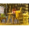 Šviesos užuolaida 100 LED, šiltai balta, 1x2 m
