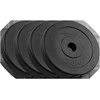 Bituminių svarelių rinkinys 4x2.5kg, skylė 31mm, klasikinė plokštė, REBEL ACTIVE