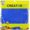 Lean Toys Tamsiai mėlyna statybos plokštė 25.5 x 25.5 cm
