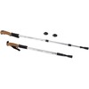 Teleskopinė nordic walking lazda su kamštine rankena, 135 cm