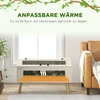 PawHut terariumas ropliams, 140 l roplių šėrimo dėžė su grūdinto stiklo langais, dangčiu, kojomis, roplių veisimo dėžė varliagyviams, vorams, ąžuolo spalvos, 100 x 50 x 60 cm