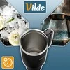 Vilde termo puodelis 1,2 l juodas su rankena
