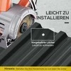 Outsunny 12 vnt. trapecinės skardos lakštai 129x45cm 7m² cinkuota stogo danga 0,25 mm atspari oro sąlygoms profiliuota skarda cinkuotas plienas stogo plokštės stogo panelės plieninės skardos lakštai gofruotos skardos lakštai stogui sandėliukui stoginei tamsiai pilka