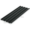 Outsunny 12 vnt. trapecinės skardos lakštai 129x45cm 7m² cinkuota stogo danga 0,25 mm atspari oro sąlygoms profiliuota skarda cinkuotas plienas stogo plokštės stogo panelės plieninės skardos lakštai gofruotos skardos lakštai stogui sandėliukui stoginei tamsiai pilka