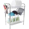 Three-tier drying rack kitchen drainer